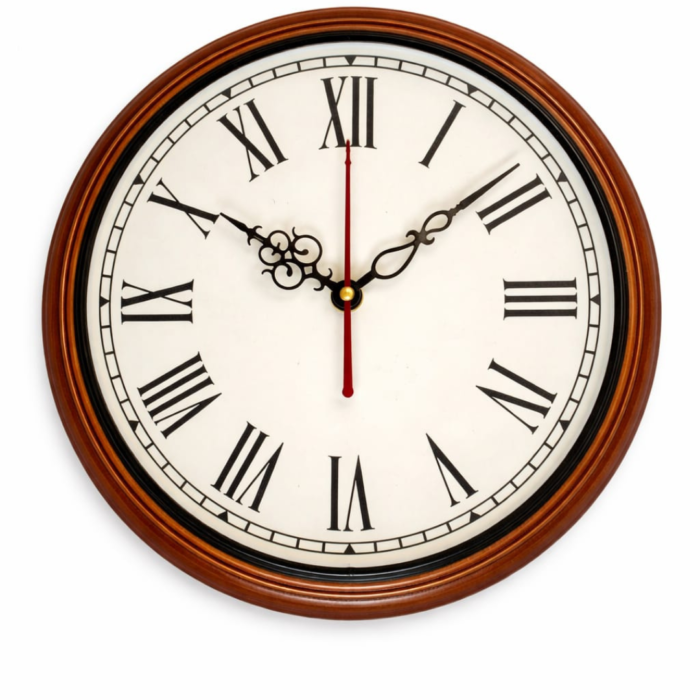 Evolzakh 12 Inch Vintage Wooden Wall Clock